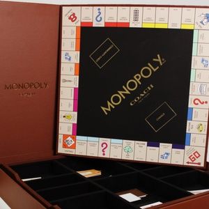 Coach Luxury Leather Monopoly Board Game, Adult Collectible Limited Edition